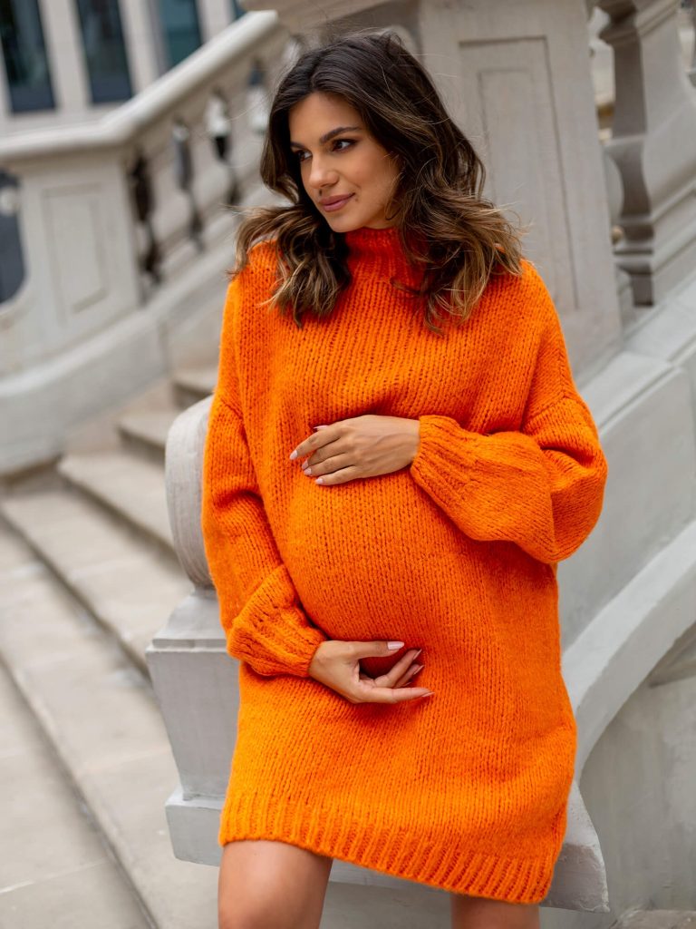 Stylizacje dla kobiet w ciąży swetry oversize