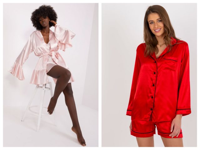 Piżama damska satynowa – ciekawe modele